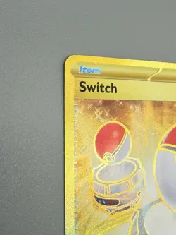 Pokemon TCG 206/165 Switch Pokemon 151 Trainer Gold Secret Rare Nice! - Image 2