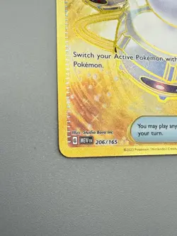 Pokemon TCG 206/165 Switch Pokemon 151 Trainer Gold Secret Rare Nice! - Image 5