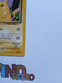 Pokemon TCG Pikachu Base Set 58/102 - Image 3
