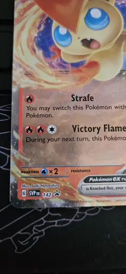 Victini ex - SVP142 - SVP Black Star Promos NM Pokemon TCG SV Black Star Promo - Image 5