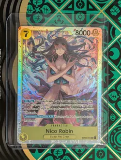 Nico Robin EB03-055 SR Foil English One Piece Heroines TCG Card Mint - Image 1