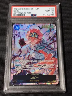 One Piece TCG Koby OP11-119 JAP PSA 10 - Image 1