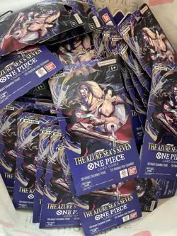 One Piece OP14-EB04 Azure Sea's Seven Booster Packs English Factory Sealed - Image 1