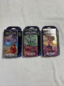 Disney Lorcana TCG The First Chapter Starter Decks - Set of 3 - NIB READ! - Image 1