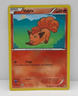 Pokemon Vulpix 18/124 Dragons Exalted TCG card reverse holo foil - Image 1
