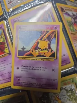 Pokemon TCG Abra Base Set Shadowless 43/102 30 HP Basic Common Regular Card - Image 3