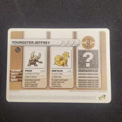 Youngster Jeffrey - 2003 Pokemon Game Boy Advance Battle E Reader Card - Image 1