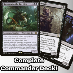 MTG Commander EDH Deck Karumonix, the Rat King 100 Magic Cards Custom Rats - Image 1