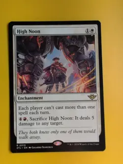 High Noon. OTJ Rare Enchantment Magic the Gathering Card. - Image 1