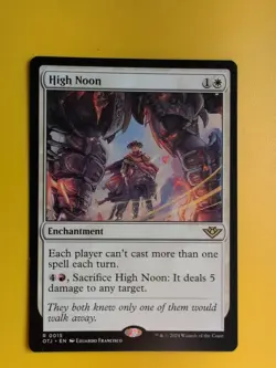 High Noon. OTJ Rare Enchantment Magic the Gathering Card. - Image 2