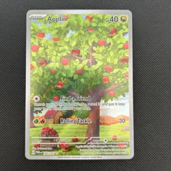 Pokemon TCG Applin Holo Twilight Masquerade Card 185/167 SV06 - Image 2
