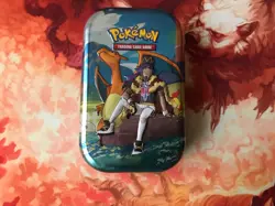 pokemon tin leon trading card game moderately played near mint thank you awesome - Image 1
