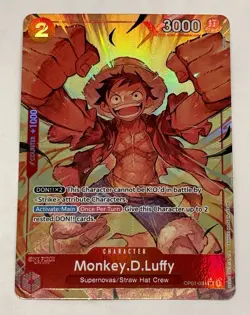 One Piece Monkey D. Luffy PRB-01 The Best OP01-024 Alt Art Card English Foil - Image 1