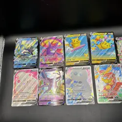 Lot Of 9 V Cards Surfing Pikachu Sylveon Crobat NM Full Art Holo Free Ship - Image 4