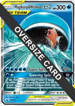 Magikarp & Wailord GX SM166 Jumbo Card Black Star Promo - Image 1