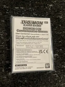 Digimon Card Game - Digimoncon Exclusive Card Sleeves (60 Ct) NEW - Image 2