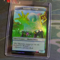 MTG illusion villain Token creature 0002 (Foil) [Spider-man Near Mint] - Image 3