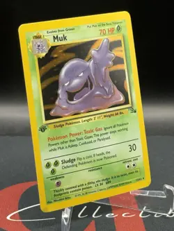 1st Edition 1999 Pokemon Muk Holo Rare Fossil 13/62 Vintage WoTC NM Never Played - Image 4