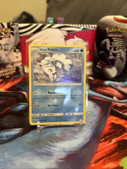 Pokemon Alolan Vulpix 21a/145 Common Holo Cosmos Alternate Guardian Rising - Image 1