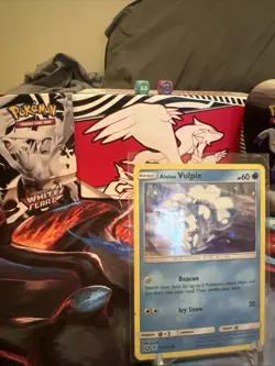 Pokemon Alolan Vulpix 21a/145 Common Holo Cosmos Alternate Guardian Rising - Image 2