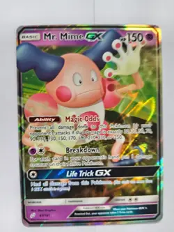 Pokemon TCG Mr. Mime Gx 67/181 Team Up Sun & Moon Holo - Image 1