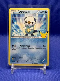 Oshawott 21/25 Non-Holo McDonalds 25th Anniversary Promo Pokemon TCG NM/Mint - Image 1