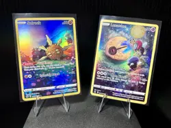 Pokemon TCG Lunatone and Solrock Crown Zenith Galarian Gallery SELLING AS SET - Image 1