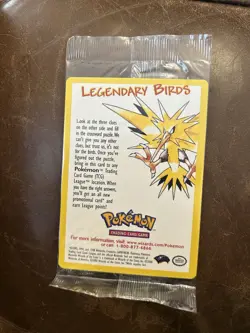Pokemon Legendary Birds Promo Pack Wizards of the Coast Zapdos Articuno Sealed - Image 1