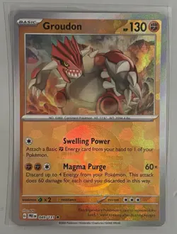 Groudon (Poke Ball Pattern) 049/131 Pokemon Sv: Prismatic Evolutions Holo - Image 1