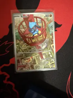 Pokemon TCG Riolu Illustration Rare Pokemon center promo - Image 1