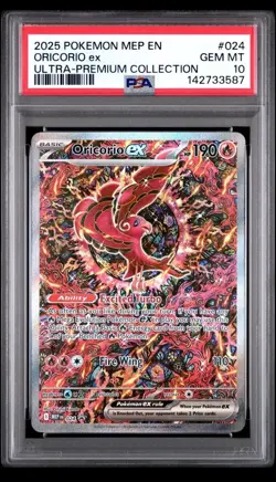 PSA 10 Oricorio Ex Secret Rare #024 2025 Pokemon Black Star Promo 140259642 - Image 1