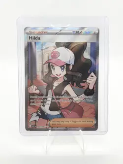 POKEMON Hilda 164/086 Sv: White Flare Holo Full Art Near Mint NM In Top Loader - Image 1