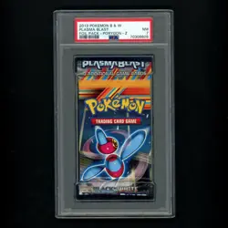 PSA 7 Black White Pokemon Plasma Blast Booster Pack Rare Error Misalignment - Image 1