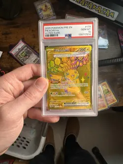 Pokemon TCG Pikachu EX prismatic Evolutions PSA 10 Pop 2200 Scarlet & Violet - Image 1