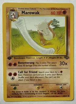 Marowak 39/64 - Pokemon Jungle 1st Edition - Non Holo - Light Play - Image 1