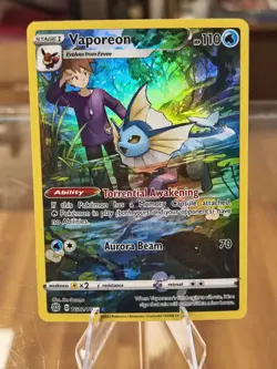2022 Pokemon Vaporeon TG02/TG30 Brilliant Stars Free Shipping! - Image 1