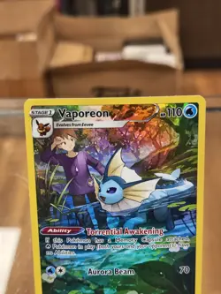 2022 Pokemon Vaporeon TG02/TG30 Brilliant Stars Free Shipping! - Image 2