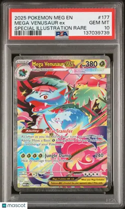 Mega Venusaur EX PSA 10 SIR 2025 Pokemon Mega Evolutions 177/132 - Image 1