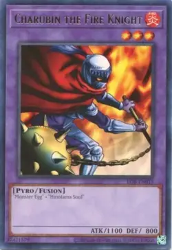 Yugioh! Charubin the Fire Knight - LOB-EN015 - Rare - Unlimited 25th Anniversary - Image 1
