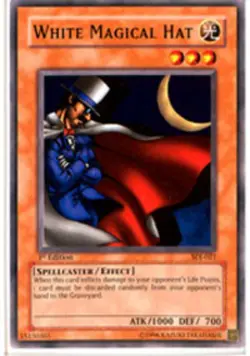 Yugioh! White Magical Hat - SDJ-021 - Common - 1st Edition Near Mint, English - Image 1