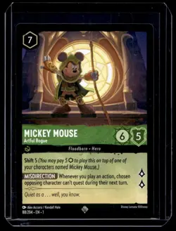 Disney Lorcana The First Chapter Mickey Mouse Artful Rogue Non Foil 88/204 - Image 1