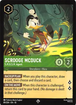 Scrooge McDuck S.H.U.S.H. Agent 89/204 Whispers in the Well Disney Lorcana - Image 1