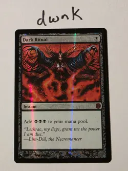 MTG - English - Dark Ritual NM Foil From the Vault: Twenty FREE SHIPPING - Image 1