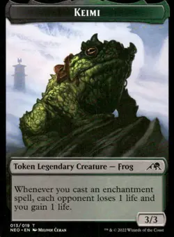 Keimi Token 013/019 Kawigama Neon Dynasty MTG Magic the Gathering card - Image 1
