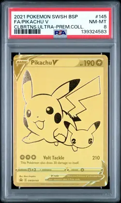 PSA 8 Pikachu V SWSH145 - Celebrations UPC Promo Pokemon Card - Pokemon TCG - Image 1