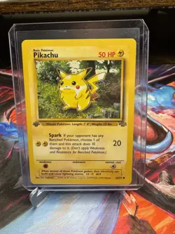 Pokemon Pikachu TCG Jungle Card 60/64 Red Cheeks, 1st Edition Common - Image 1