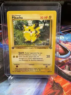 Pokemon Pikachu TCG Jungle Card 60/64 Red Cheeks, 1st Edition Common - Image 3