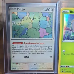 Pokemon TCG Holo Card Lot Ditto, Rowlet, Hatterene V, Lucario V - 4 Cards - Image 5