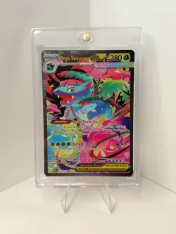 Pokemon Mega Venusaur EX Full Art Holo Plant 177/132 380 HP Card - Image 1