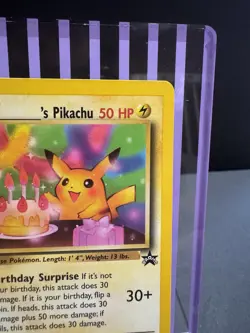 Pokemon TCG Birthday Pikachu 24 World Collection Black Star Promo Pokemon Card! - Image 4